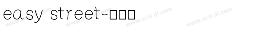 easy street字体转换